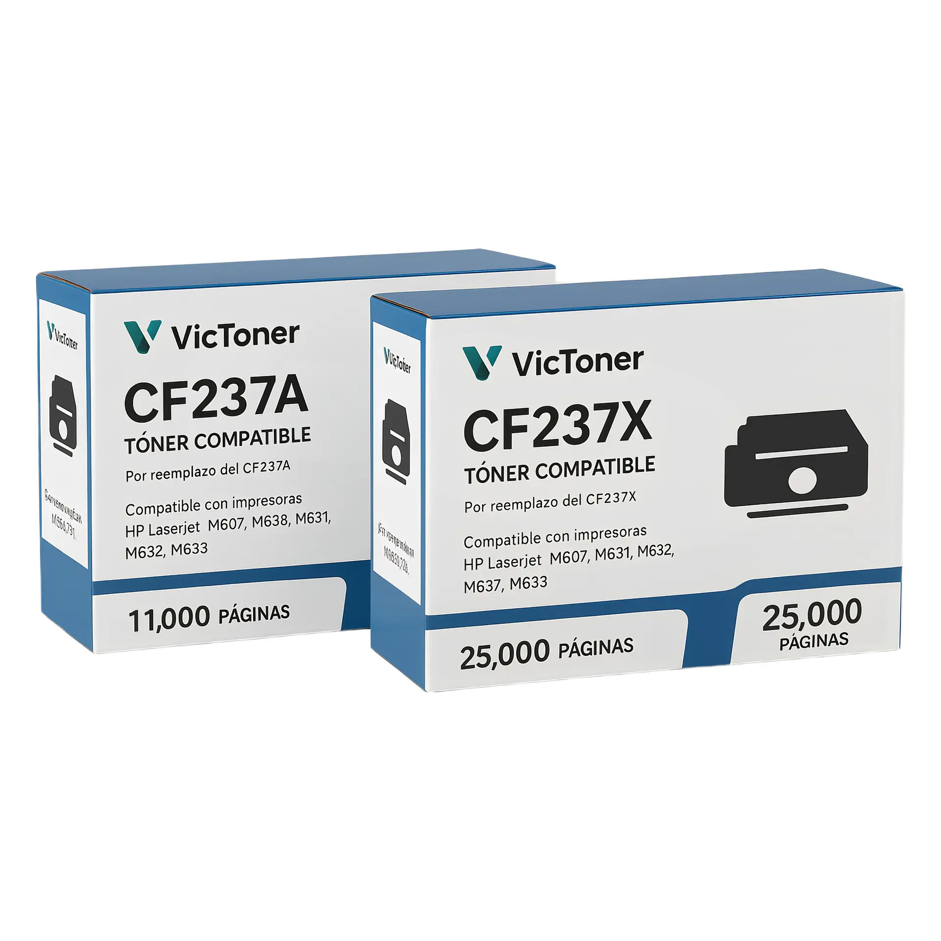 Tóner compatible HP CF237A/CF237X (37A/37X) – 11,000 páginas para M607, M608, M609, M631, M632, M633