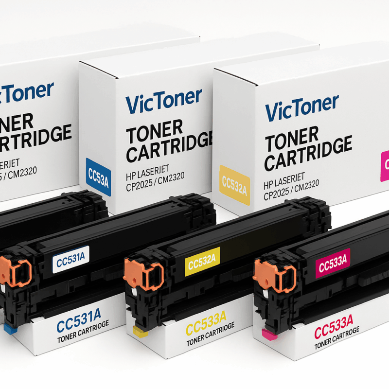 Tóner Compatible 304A HP CC530A / CC531A / CC532A / CC533A – Serie CP2025 / CM2320 –3.5k a 2.8k