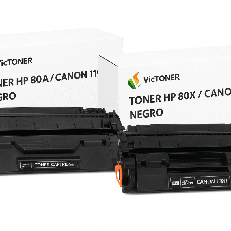 Tóner HP 80A / 80X (Canon 119 / 119II) para LaserJet Pro M401 / M425 – Negro