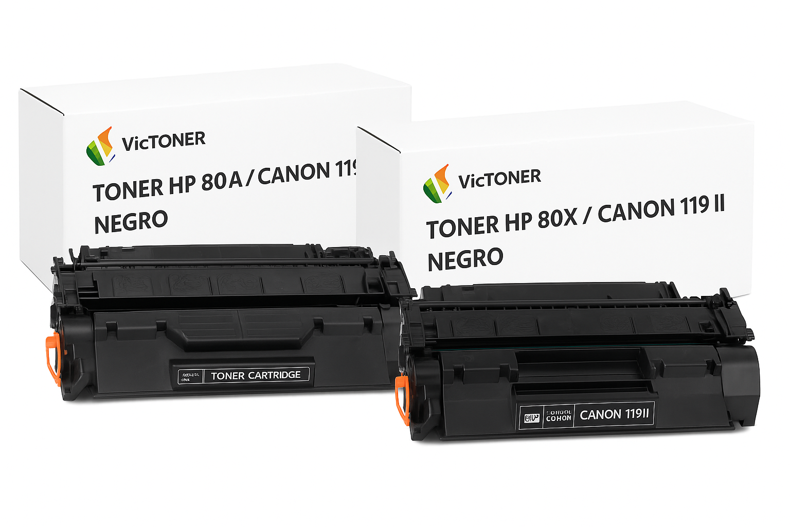 Tóner HP 80A / 80X (Canon 119 / 119II) para LaserJet Pro M401 / M425 – Negro