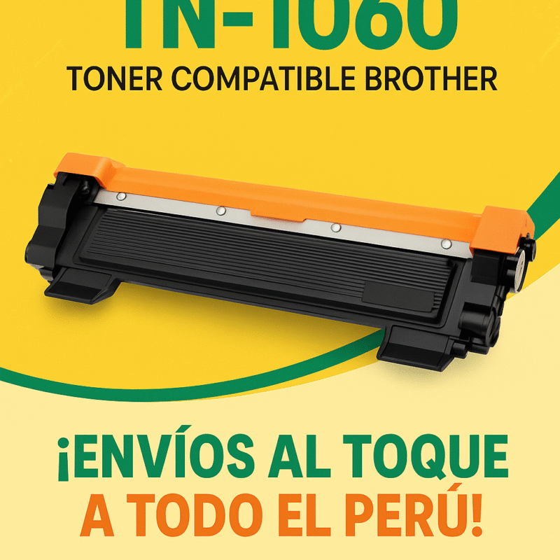 Tóner Compatible Brother TN-1060 – Negro | Rendimiento 1,000 páginas - Recarga