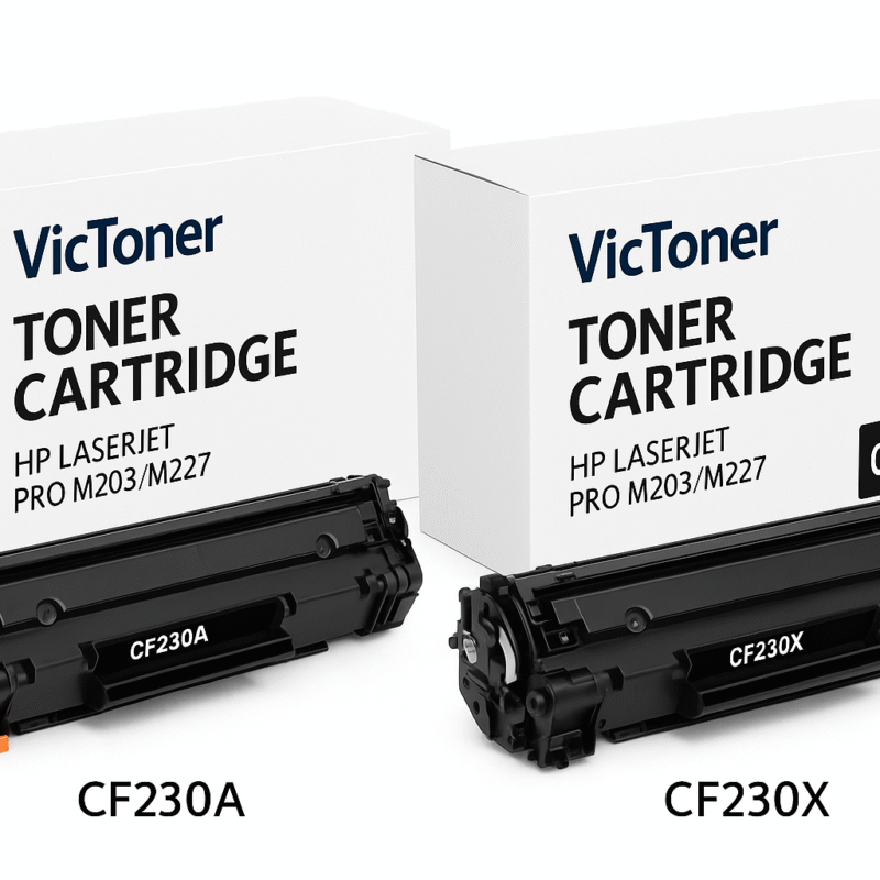 Tóners compatibles HP CF230A (1.6K) y CF230X (3.5K) para LaserJet M203DW / M227FDW, Alta Calidad