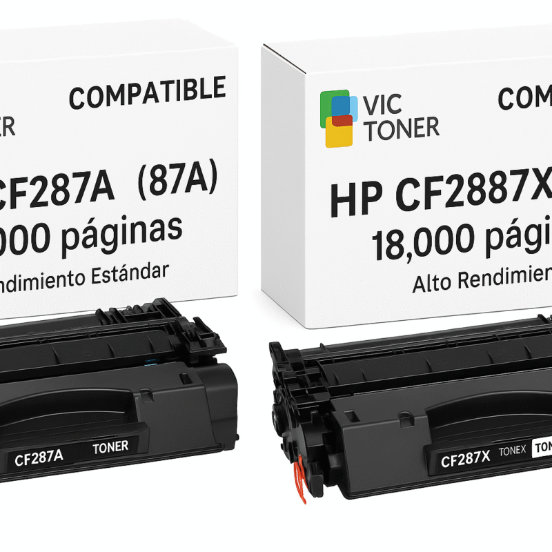 Tóner compatible HP CF287A/CF287X (87A/87X) – 9,000/18,000 páginas | M506 / M527 | con chip
