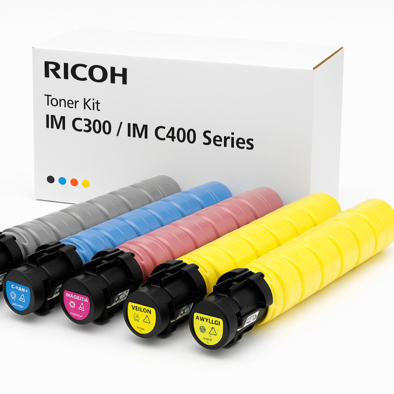 Tóner Ricoh 842380-842383 | IM C300 / IM C400 Series | Negro, Cian, Magenta y Amarillo