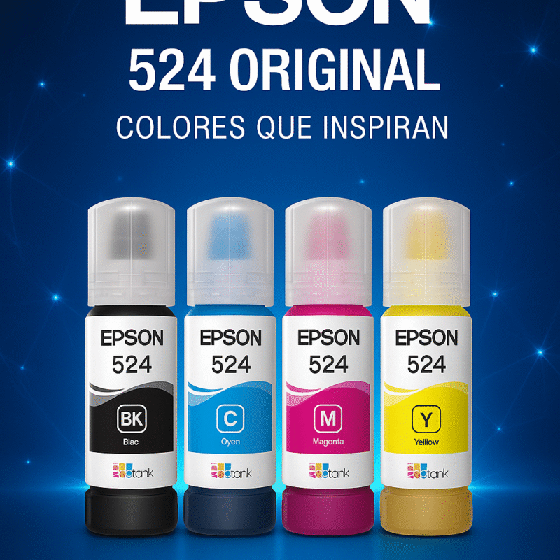 Tinta Epson 524 Compatible – Negro / Cian / Magenta / Amarillo – Envíos a Todo el Perú