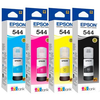 Kit x4 Tintas Epson 544 (T5441/T5442/T5443/T5444) | 65 ml c/u | EcoTank - Imagen 2