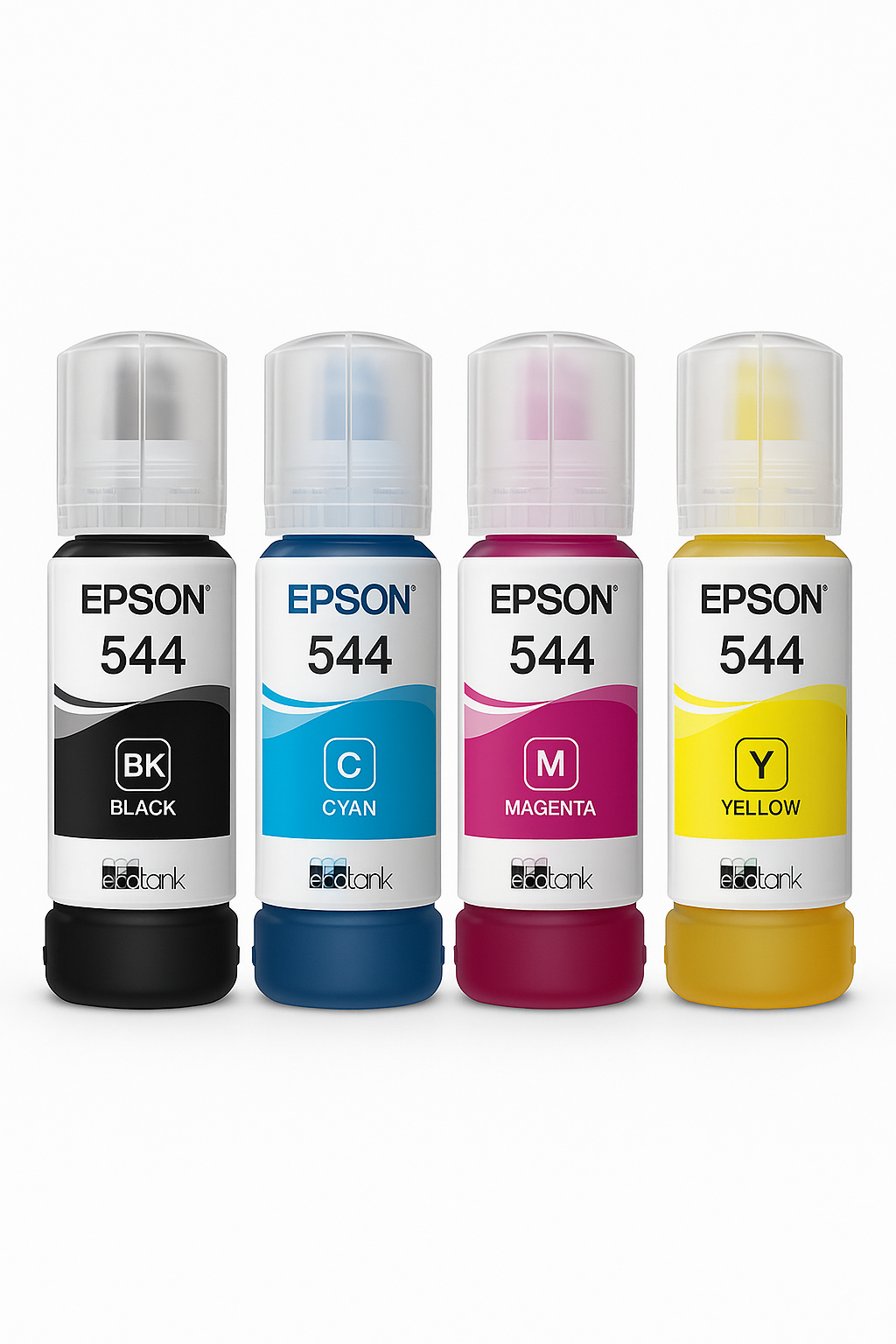 Kit x4 Tintas Epson 544 (T5441/T5442/T5443/T5444) | 65 ml c/u | EcoTank - Imagen 4