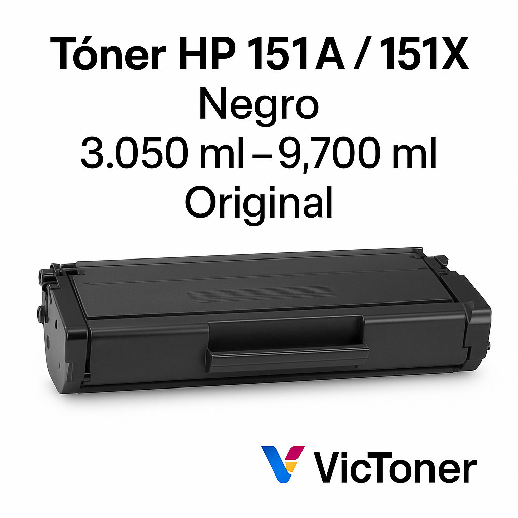 Tóner HP 151A / 151X W1510 – Negro – Original y Compatible –HP LaserJet Pro 4003/HP LaserJet Pro MFP 4103