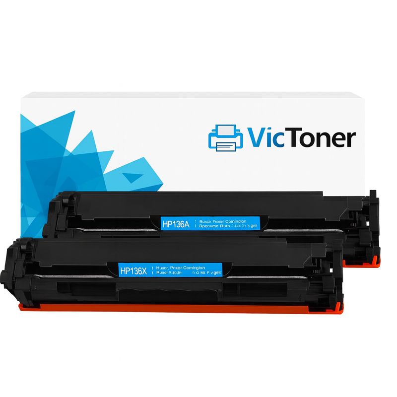 Cartucho Compatible HP 136A / 136X (W1360A / W1360X) Negro | LaserJet M209 / M211 / M233 / M236 | 1.15K – 2.6K