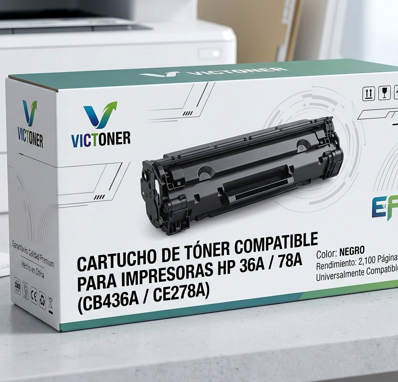 Tóner Universal Compatible HP 36A (CB436A) / 78A (CE278A) – Negro