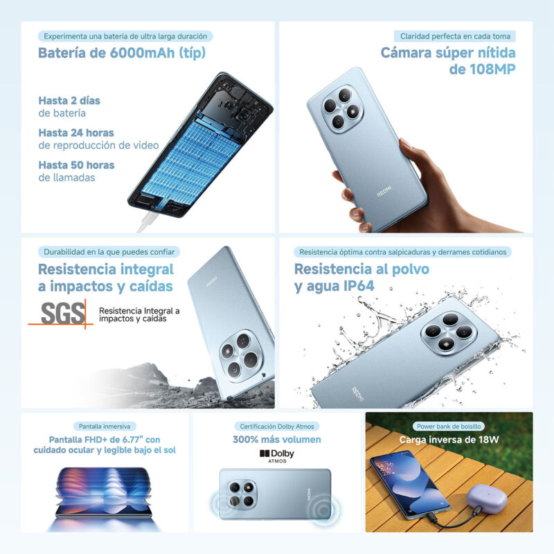 Redmi Note 15 6Ram+128GB Almacenamiento